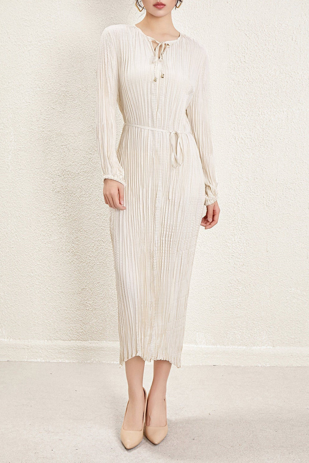Irregular Pleated Dress