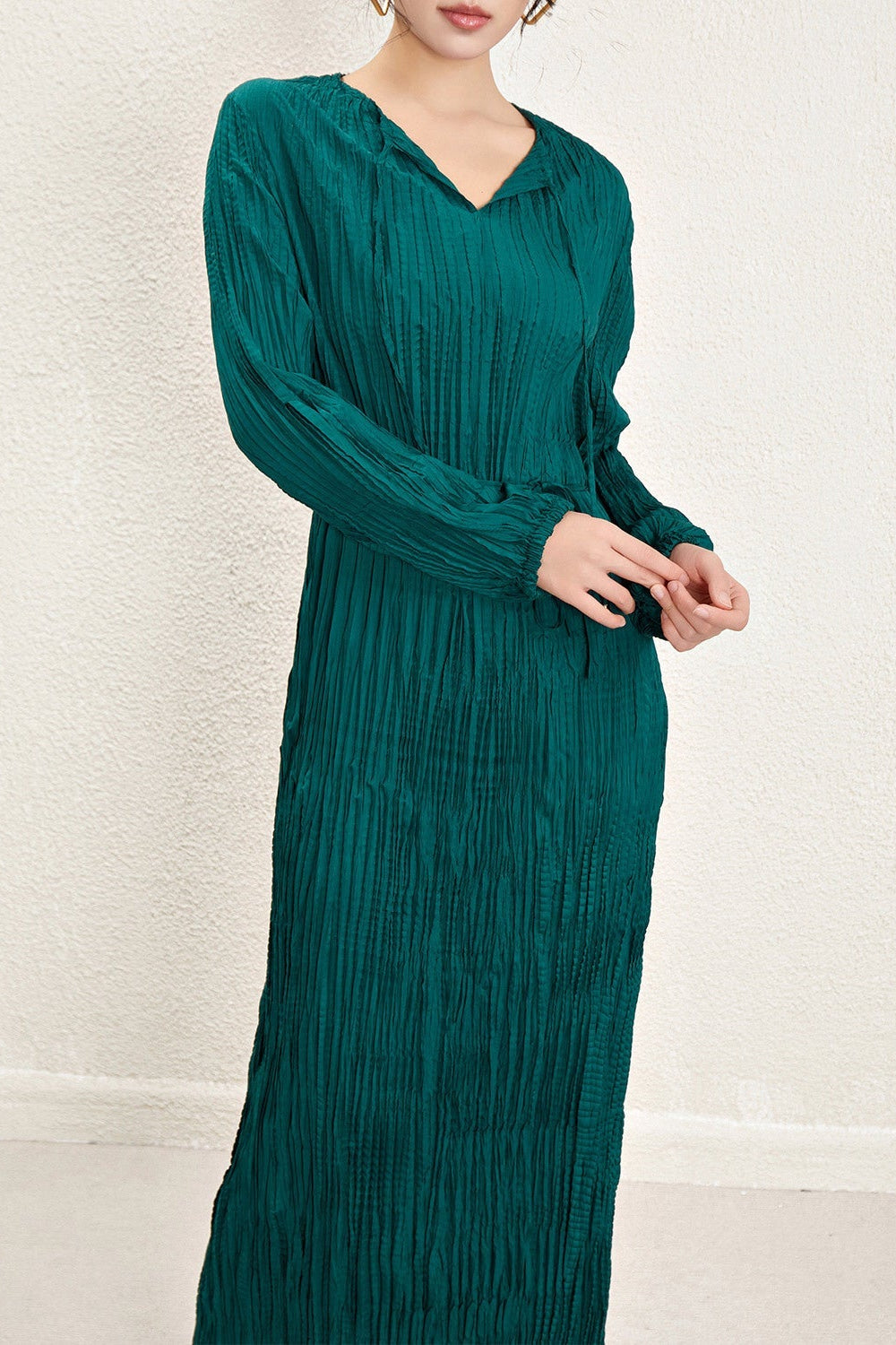 Irregular Pleated Dress