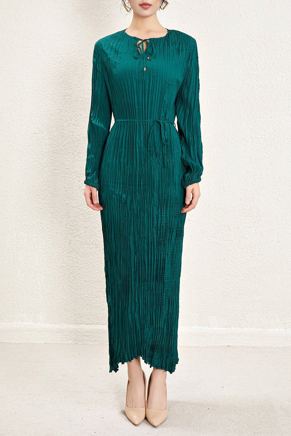 Irregular Pleated Dress