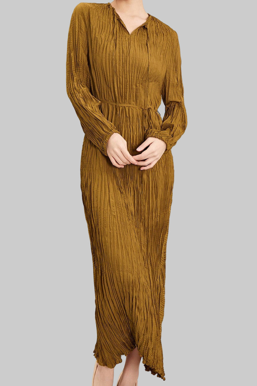 Irregular Pleated Dress