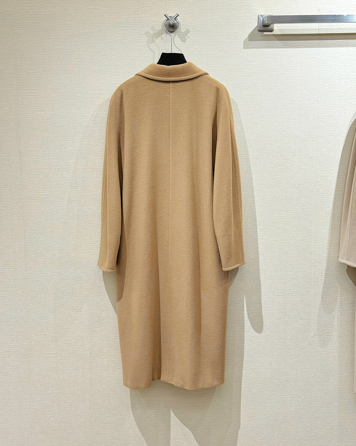Women’s Double-Faced 100% Wool & Cashmere Double-Breasted Coat- CAMEL